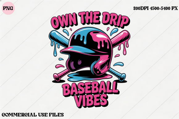 Baseball Drip Vibes: Unleash Sporty Style in Your Designs
