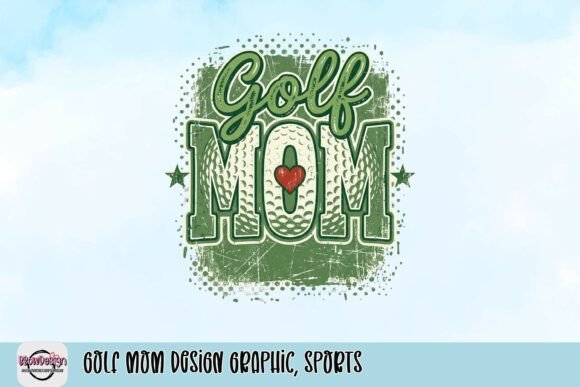 Celebrate the Green with the Golf Mom Design Graphic