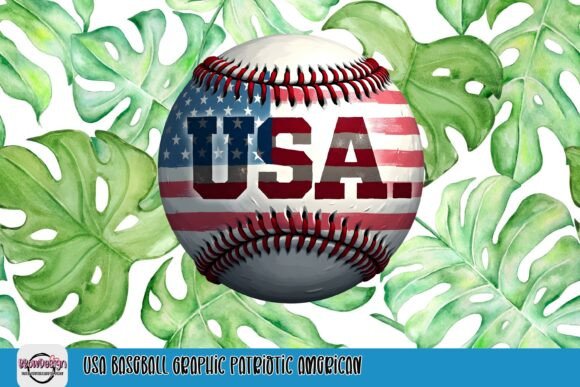 Celebrate the Spirit of the Game with USA Baseball Graphic Patriotic American