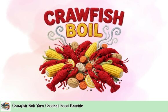 Crawfish Boil Yarn Crochet Food Graphic: A Feast for the Eyes