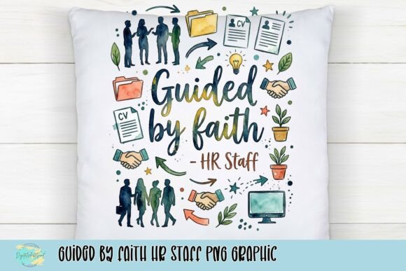 Elevate HR Projects with Guided by Faith PNG Graphic