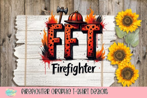 Ignite Your Brand with This Firefighter Graphic T-Shirt Design