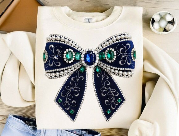 Royal Blue Bow Graphic Png: A Touch of High-Fashion Glam
