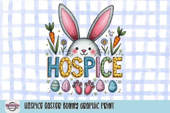 Spreading Hope and Joy: The Hospice Easter Bunny Graphic Print