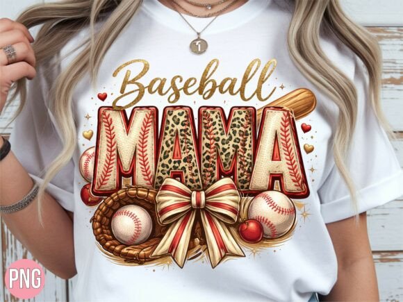 Unleashing Your Inner Designer with a Leopard Baseball Mama Bow PNG